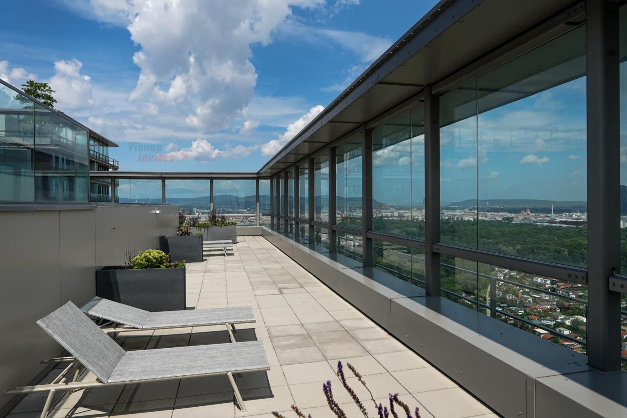 Triiiple 7Heaven - Amazing View On Top Floor With Rooftop Pool ウィーン エクステリア 写真